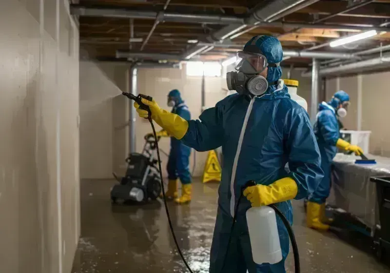 Basement Sanitization and Antimicrobial Treatment process in Sheridan, CO