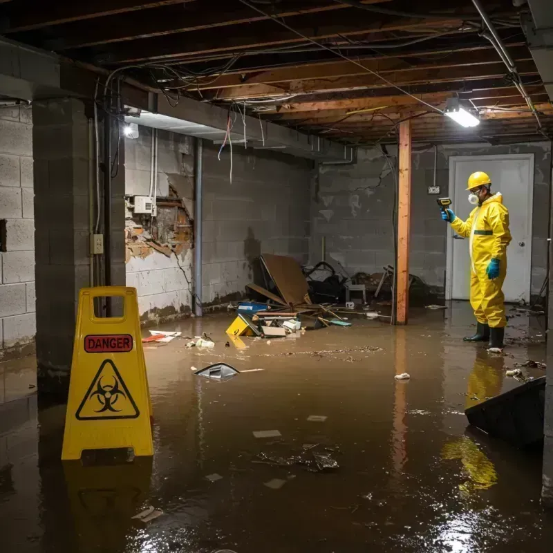 Flooded Basement Electrical Hazard in Sheridan, CO Property