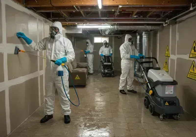 Basement Moisture Removal and Structural Drying process in Sheridan, CO